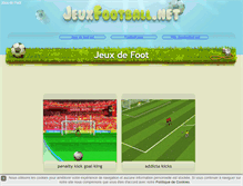 Tablet Screenshot of jeuxfootball.net